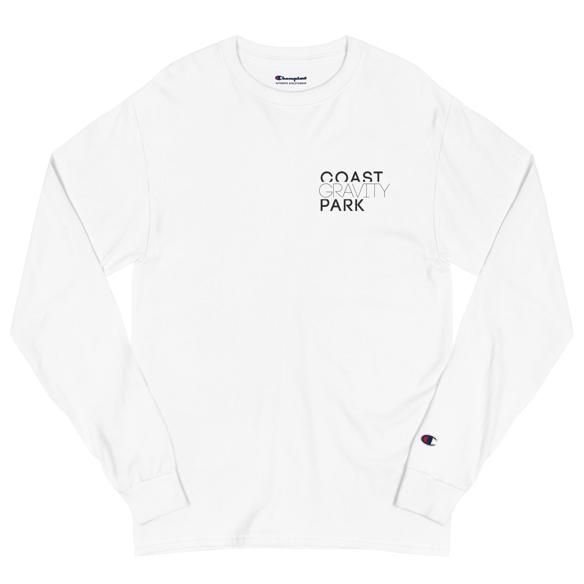 champion shirt long sleeve white